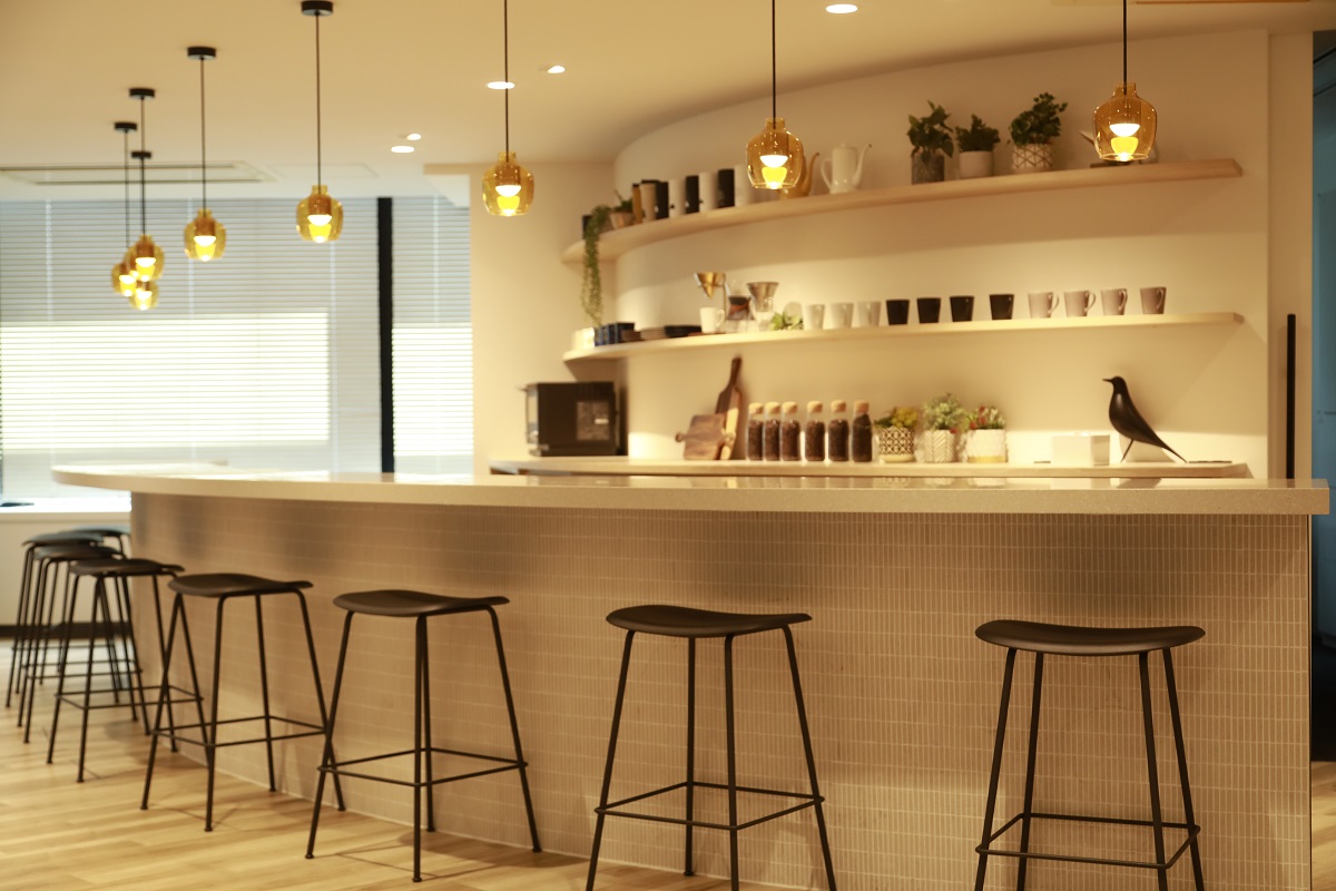 フリースペースにあるカウンター